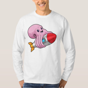Octopus met Rocket T-shirt