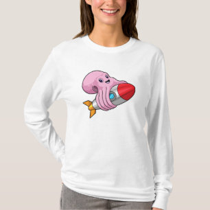 Octopus met Rocket T-shirt