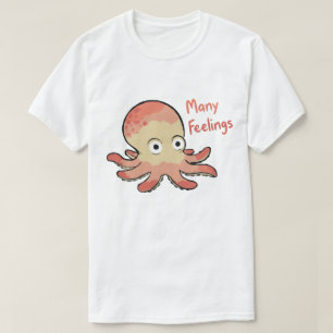 Octopus met Veel Gevoelens T-shirt