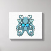 Octopus met zonnebril canvas afdruk (Voorkant)