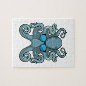 Octopus met zonnebril legpuzzel (Horizontaal)