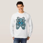 Octopus met zonnebril t-shirt (Voorkant volledig)