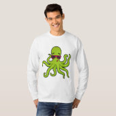 Octopus met zonnebril t-shirt (Voorkant volledig)