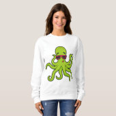 Octopus met zonnebril trui (Voorkant volledig)
