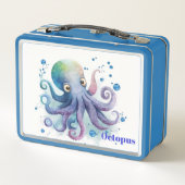 Octopus Metal Lunch Box (Achterkant)