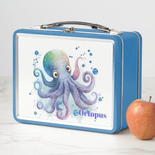 Octopus Metal Lunch Box (In situ)
