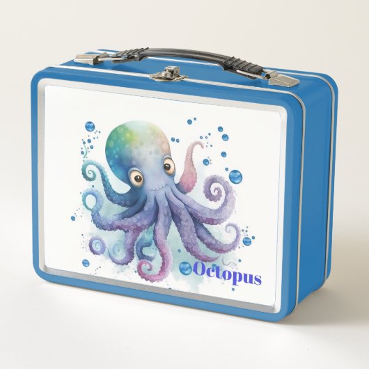 Octopus Metal Lunch Box (Voorkant)