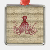  octopus metalen ornament (Voorkant)