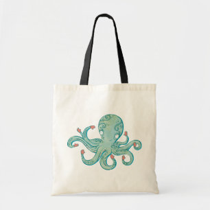 Octopus mittens tote bag