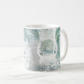 Octopus Mok Blauwgroen blauwe Waterverf  kunst (Voorkant rechts)