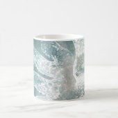 Octopus Mok Blauwgroen blauwe Waterverf  kunst (Center)