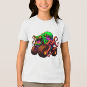 Octopus Monster Truck Tri-Blend Shirt (Voorkant)