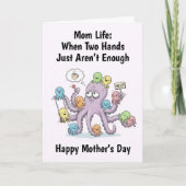Octopus Mother's Day Card Kaart (Voorkant)