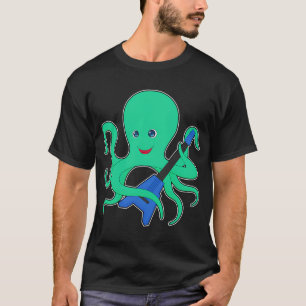 Octopus Muzikant Gitaar Muziek T-shirt