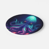 Octopus Mythische nautische onder het Zee Creature Papieren Bordje (Gekanteld)