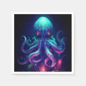 Octopus Mythische nautische onder het Zee Creature Servet (Voorkant)