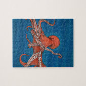 Octopus nadert legpuzzel (Horizontaal)