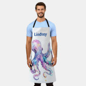 Octopus Nautical Marine Ocean Pink Schort (Gedragen)