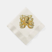 Octopus nautical napkins Lighthouse Route™ Servet (Hoek)