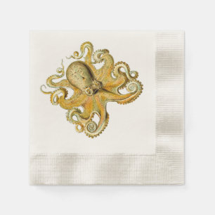 Octopus nautical napkins Lighthouse Route™ Servet