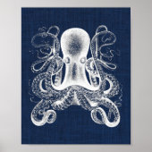 Octopus Nautical Print (Voorkant)