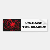 Octopus Nautical Steampunk  Kraken Monster Bumpersticker (Voorkant)