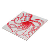 Octopus Nautical Steampunk  Kraken Monster Tegeltje (Zijkant)