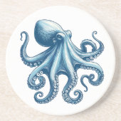 Octopus nautisch Onderzetter (Voorkant)