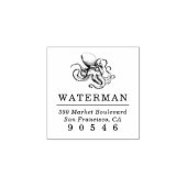  octopus | Nautisch retouradres Rubberstempel (Afrduk)
