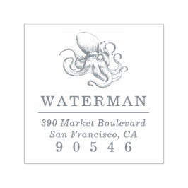  octopus | Nautisch retouradres Zelfinktende Stempel