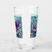 Octopus Nautisch Strand Kust gepersonaliseerd Glas (Rechts)