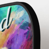 Octopus Nautisch Strand Kust gepersonaliseerd Pickleball Paddle (Links Detail)