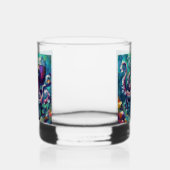 Octopus Nautisch Strand Kust gepersonaliseerd Whisky Glas (Rechts)