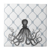 Octopus - Nautisch Tegeltje (Voorkant)