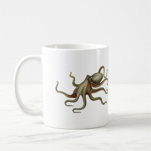  octopus nautisch Zee schepsel Koffiemok (Links)