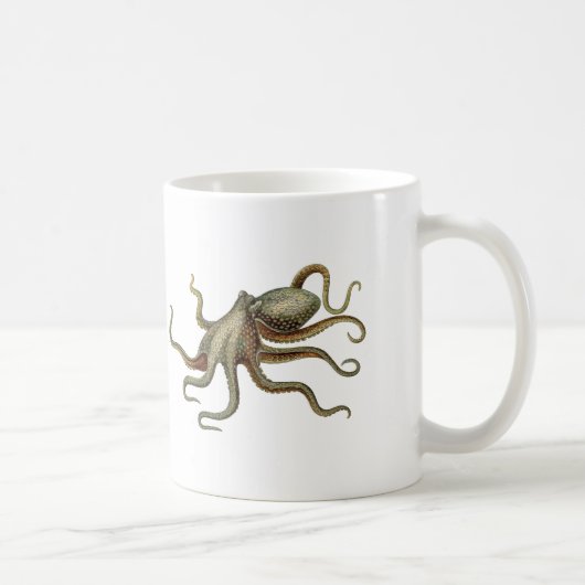 octopus nautisch Zee schepsel Koffiemok (Rechts)