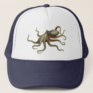  octopus nautisch Zee schepsel Trucker Pet