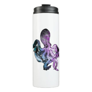 Octopus neon thermosbeker