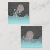 Octopus nood handgemaakt visitekaartje (Voorkant / Achterkant)