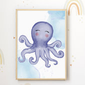 Octopus Nursery Poster Zee Dierlijke Kinderen