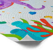 Octopus Nursery Print Animal Kinder Room Poster (Hoek)