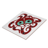 Octopus - NW Coast Native American Formline Style Tegeltje (Zijkant)