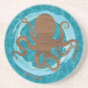 Octopus Oasis Zandsteen Onderzetter