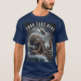 Octopus Oceaan Muzikant T-shirt