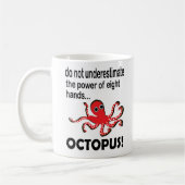 Octopus Ocean Animal Funny Octopus Koffiemok (Links)