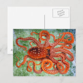 Octopus Ocean  Briefkaart (Voorkant / Achterkant)
