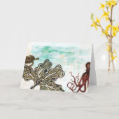 Octopus Ocean Kaart (Gele Bloem)