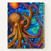 Octopus Ocean Zee Animal Persoonlijke naam Notitieboek (Achterkant)