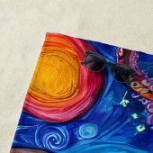 Octopus Ocean Zee Animal Persoonlijke naam Strandlaken (In situ)