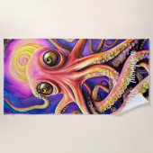 Octopus Ocean Zee Squid Animal Aquatic Strandlaken (Voorkant)
